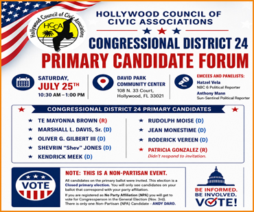Congressional District 24 Primary Candidate Forum